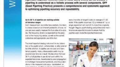 Good Pipetting Practice - Improve your Data Quality